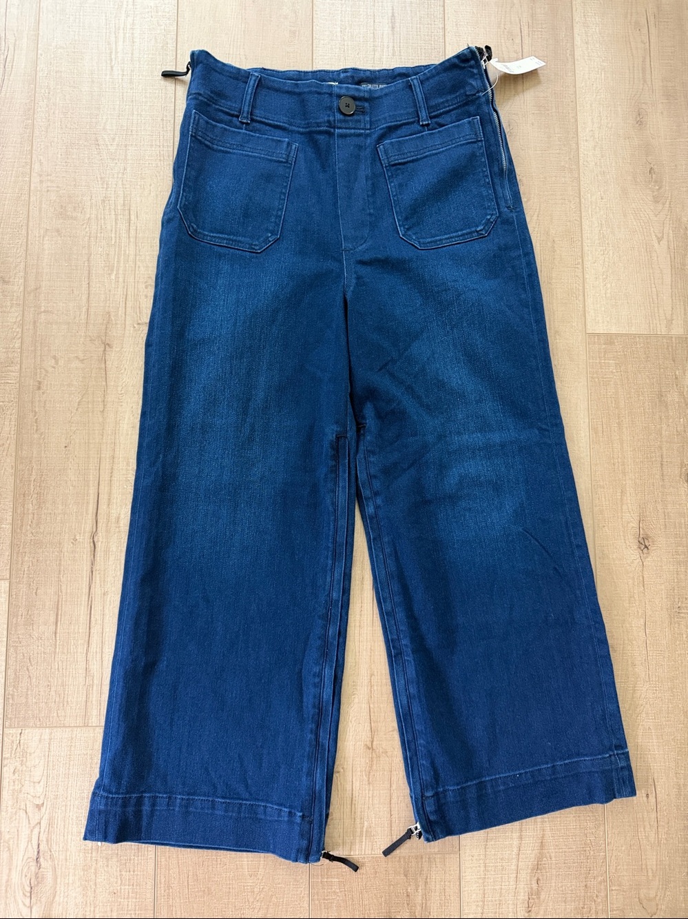 Maeve for Anthropologie Colette High-Rise Wide-Leg Cropped Jeans- NWT - SIze 30